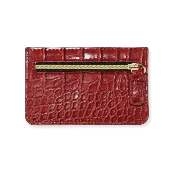 B-LOW THE BELT Faux Croc Card Case NWT - Picture 3 of 5